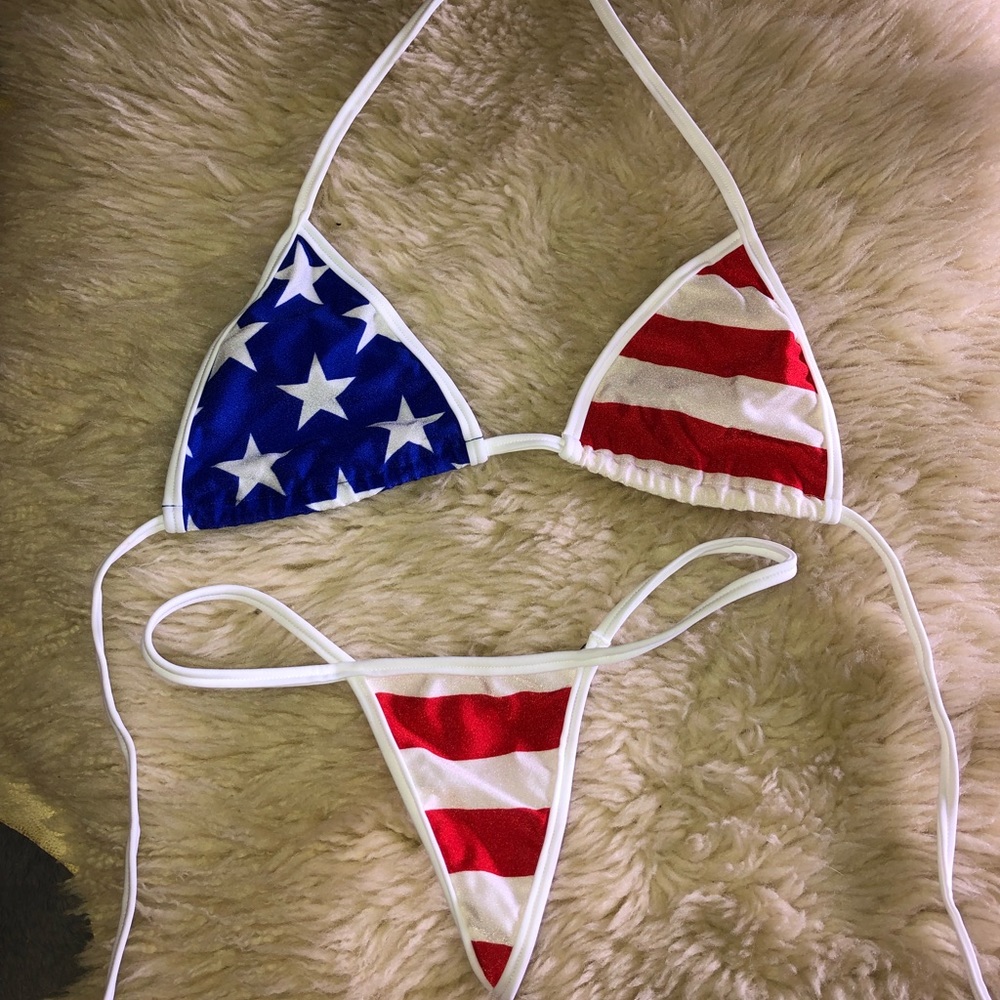 American Flag Thong Bikini 🇺🇸